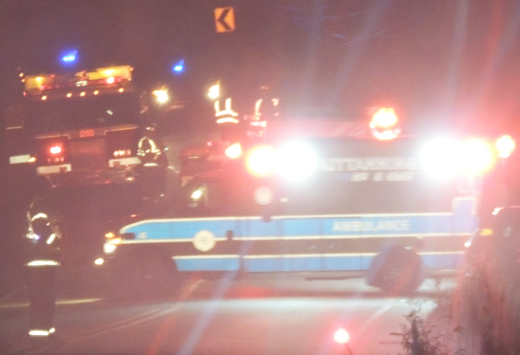 At least one person was taken by Kittanning #6 Ambulance to a regional hospital following an early-morning crash in Valley Township.