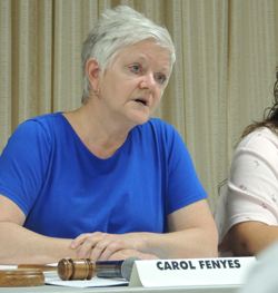 Borough Council President Carol Fenyes gave a full list of contract terms the Borough will negotiate with, including: a $50,000 salary with the opportunity for annual increases, full benefits and a pension.