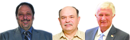 Tony DeLoreto (Left), and Stan Buggey (Middle) will explain why they deserve the Senate seat in the 41st District over incumbent Don White (Right).