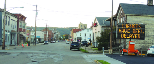 Jefferson Street in Kittanning was scheduled to be changed from one-way to two-way traffic on October 17. PennDOT has delayed the change due to traffic light equipment not being installed yet by the contractor.
