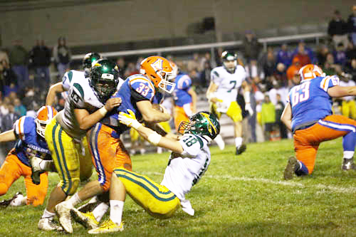 The Armstrong River Hawks will look to jump up to first place in the WPIAL 5A Big East Conference on Friday as they travel to the 1-7 Connellsville Falcons. (Photo Credit: Donna Bosco