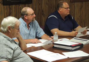 North Buffalo Township Supervisors (L-R) Paul Kirkwood, Clark Whiteman and David Wolfe
