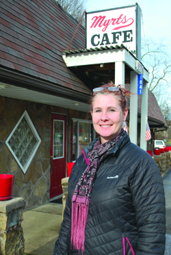Ronni Willyard is the new owner of Myrt’s Route 66 Cafe, just south of Ford City in Bethel Township.