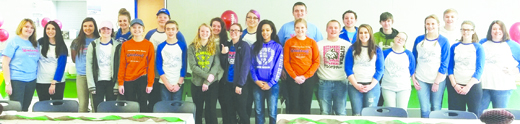 Nearly two dozen Armstrong High School STUCO and LEO Club students hosted the SOUPer Bowl luncheon during the weekend to raise money for local non-profit Beth's Birthdays. With all the money raised, the nonprofit will be able to apply for 501c3 registration. (submitted photo)