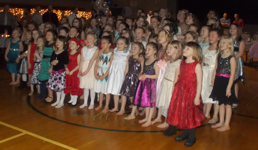 More than 60 Elderton Elementary girls attended the first