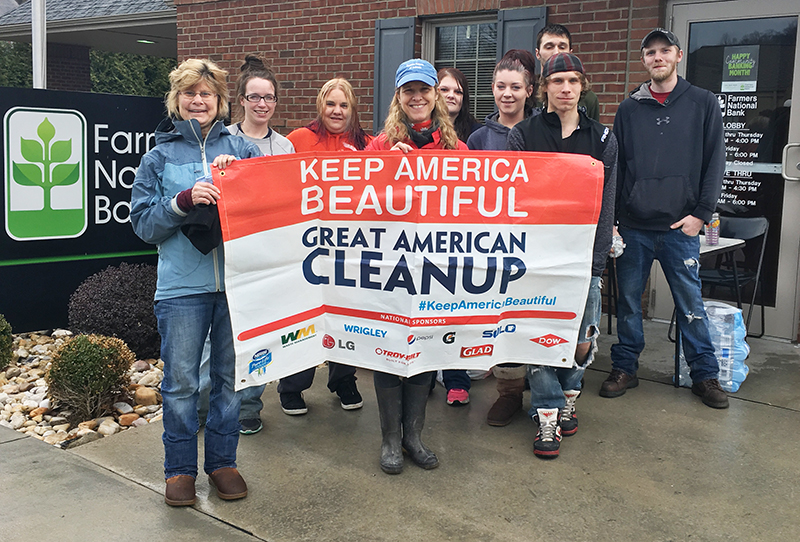 Volunteers Participate in East Brady Cleanup