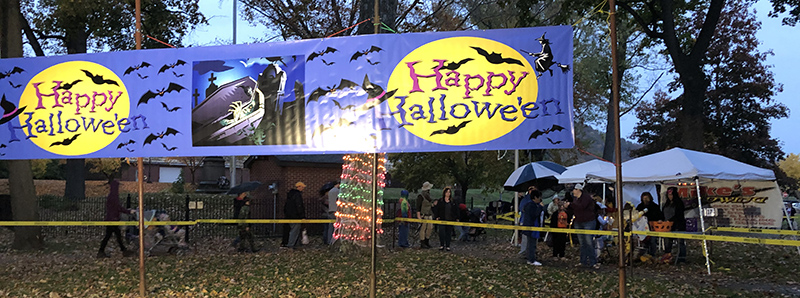 Ford City Features Haunted Gazebo and Spooky Treats in the Park